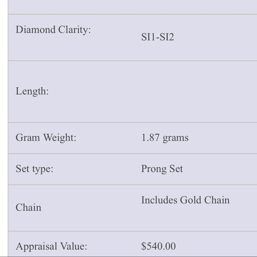 14k solid white gold SI Diamond CROSS NECKLACE NOT PLATED NOT CZ FREE APPRAISAL - Picture 5 of 8